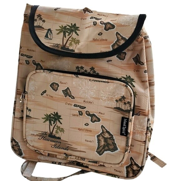 Hawaiian Islands Map Backpack - Picture 1 of 5